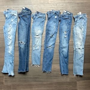 Lot of Hollister Jeans ❤️ size 3 Skinny Stretch ❤️ 6 pairs